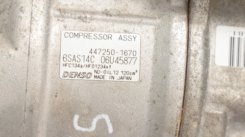 Compresor clima Mercedes A Class 1.6 B W176 447250 1670 6SAS14C