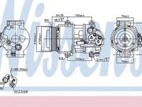 Compresor clima MERCEDES-BENZ A-CLASS W169 NISSENS 89089