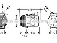 Compresor clima MERCEDES-BENZ C-CLASS combi S202 AVA MSK277