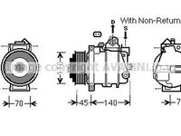 Compresor clima MERCEDES-BENZ C-CLASS cupe C204 AVA MSK568