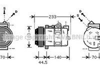 Compresor clima MERCEDES-BENZ CLK Cabriolet A208 AVA MSK277