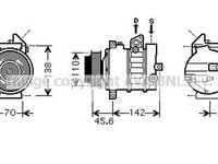 Compresor clima MERCEDES-BENZ CLS Shooting Brake X218 AVA MSK438