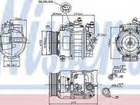 Compresor clima MERCEDES-BENZ E-CLASS Cabriolet A207 NISSENS 89520