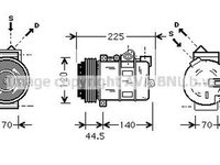 Compresor clima MERCEDES-BENZ E-CLASS combi S210 AVA MSK369