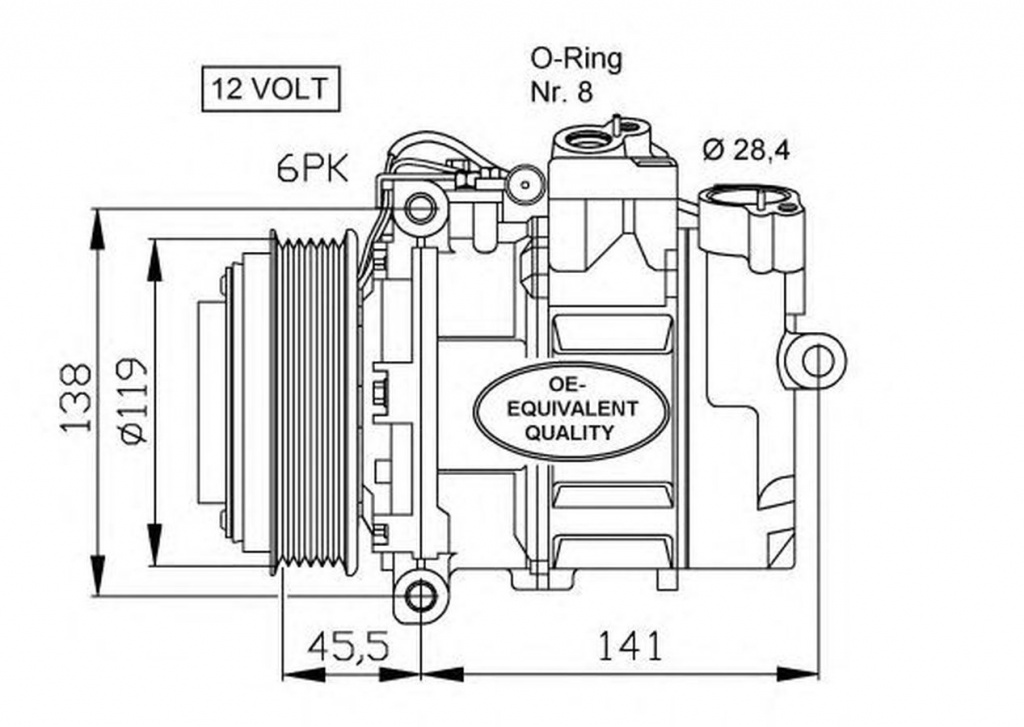 Compresor clima MERCEDES-BENZ G-CLASS W461 NRF 32053