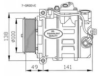 Compresor clima MERCEDES-BENZ M-CLASS W163 NRF 32216