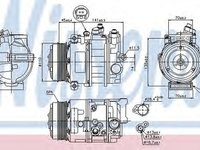 Compresor clima MERCEDES-BENZ SPRINTER 3-t caroserie 906 NISSENS 89039