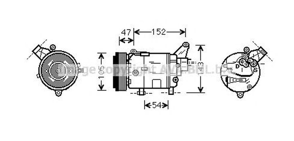 Compresor clima MINI MINI R50 R53 AVA BWK076