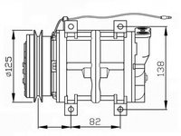 Compresor clima MITSUBISHI L 200 K7 T K6 T NRF 32745G