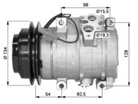 Compresor clima MITSUBISHI PAJERO III autoturism de teren deschis V6 W V7 W NRF 32458