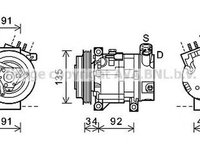 Compresor clima NISSAN 350 Z Roadster Z33 AVA DNK346