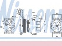 Compresor clima NISSAN ALMERA II N16 NISSENS 89072