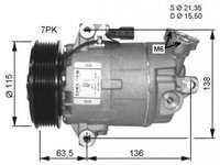 Compresor clima NISSAN QASHQAI QASHQAI +2 J10 JJ10 NRF 32488G