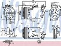 Compresor clima NISSAN QASHQAI QASHQAI +2 J10 JJ10 NISSENS 890015