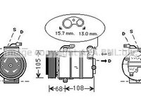 Compresor clima OPEL ASTRA F CLASSIC combi AVA OLK138