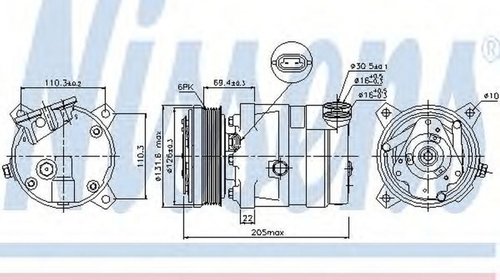 Compresor clima OPEL ASTRA F hatchback 53 54 