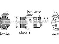 Compresor clima OPEL ASTRA G cupe F07 AVA OLK139