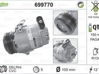 Compresor clima OPEL ASTRA G cupe F07 VALEO 699770