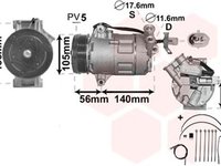 Compresor clima OPEL ASTRA G cupe F07 VAN WEZEL 3700K428