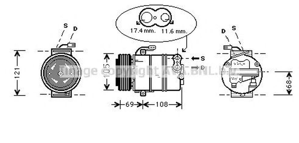 Compresor clima OPEL ASTRA G hatchback F48 F08 AVA OLK316