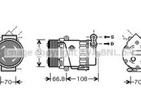 Compresor clima OPEL ASTRA G limuzina F69 AVA OLK389