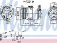 Compresor clima OPEL ASTRA G limuzina F69 NISSENS 89042