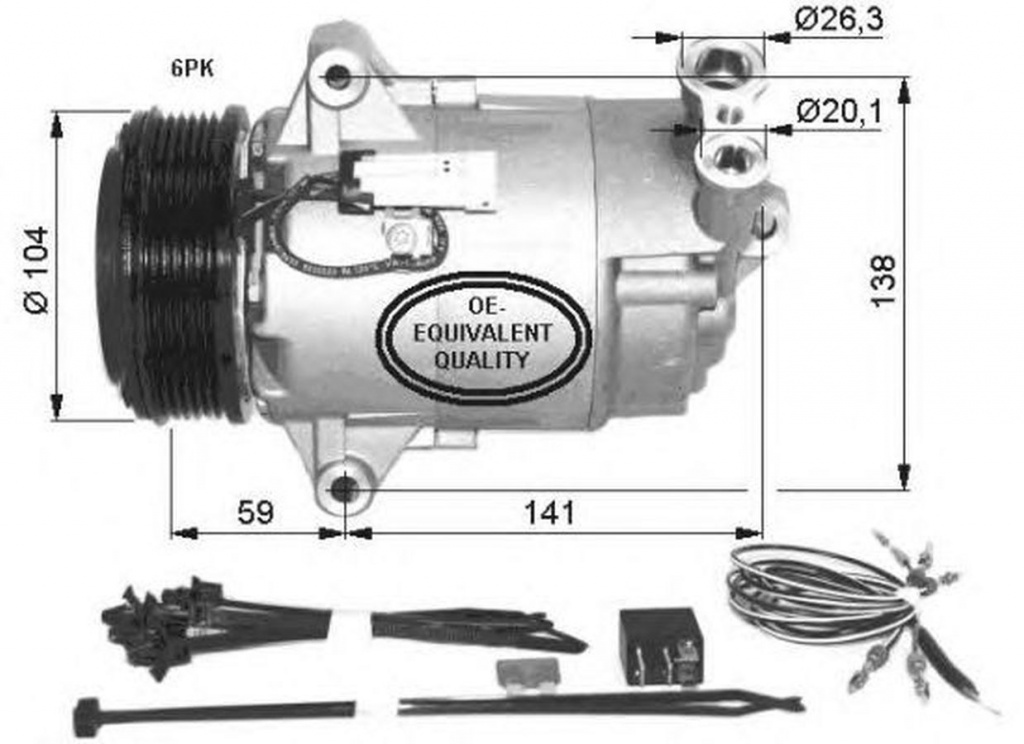 Compresor clima OPEL ASTRA H caroserie L70 NRF 32427