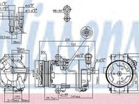 Compresor clima OPEL ASTRA H combi L35 NISSENS 89216