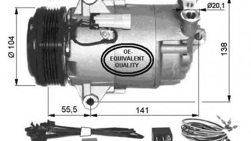 Compresor clima OPEL ASTRA H GTC L08 NRF 3242