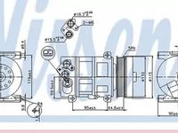 Compresor clima OPEL COMBO Tour X12 NISSENS 89202 PieseDeTop