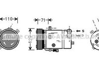 Compresor clima OPEL CORSA B 73 78 79 AVA OLK276