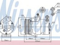 Compresor clima OPEL CORSA C caroserie F08 W5L NISSENS 89197