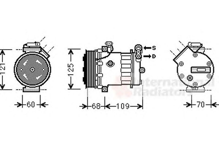Compresor clima OPEL CORSA C F08 F68 VAN WEZEL 3700K475