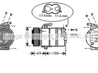 Compresor clima OPEL MERIVA AVA OLK316