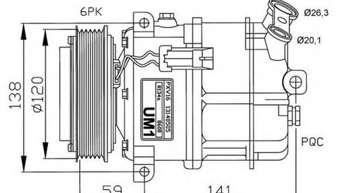 Compresor clima OPEL VECTRA C GTS NRF 32191G