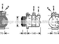 Compresor clima OPEL ZAFIRA A F75 AVA OLK356