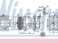 Compresor clima PEUGEOT 206 CC 2D NISSENS 89053