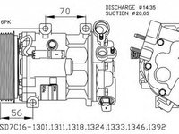 Compresor clima PEUGEOT 407 6D NRF 32682G