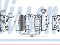 Compresor clima PEUGEOT PARTNER caroserie 5 NISSENS 89032 PieseDeTop