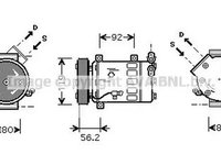 Compresor clima PEUGEOT PARTNER Combispace 5F AVA CNK032 PieseDeTop