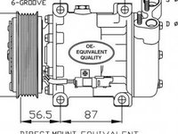 Compresor clima PEUGEOT PARTNER Combispace 5F NRF 32270 PieseDeTop