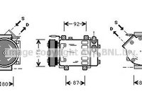 Compresor clima RENAULT CLIO II BB0 1 2 CB0 1 2 AVA RTK079