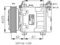 Compresor clima RENAULT CLIO II BB0 1 2 CB0 1 2 NRF 32747G