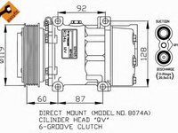 Compresor clima RENAULT CLIO II BB0 1 2 CB0 1 2 NRF 32170G
