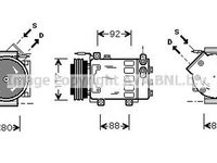 Compresor clima RENAULT CLIO II BB0 1 2 CB0 1 2 AVA RTK285