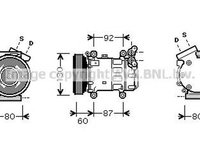 Compresor clima RENAULT CLIO II caroserie SB0 1 2 AVA RTK080