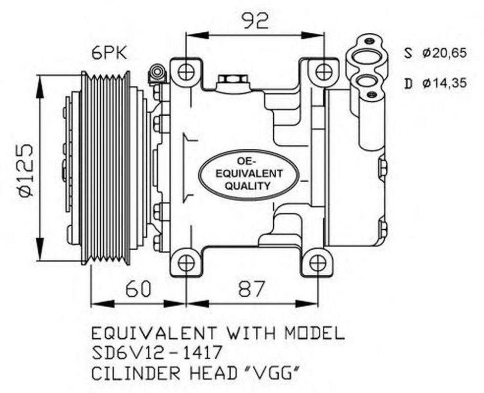 Compresor clima RENAULT CLIO II caroserie SB0 1 2 NRF 32235
