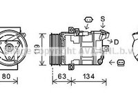 Compresor clima RENAULT ESPACE IV JK0 1 AVA RTK481