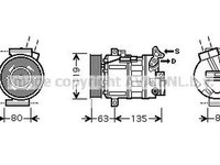 Compresor clima RENAULT LAGUNA II BG0 1 AVA RTK389