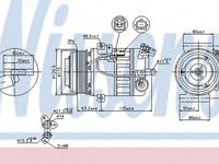 Compresor clima RENAULT LAGUNA III BT0 1 NISSENS 89392